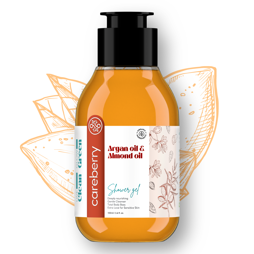 Pflegendes Duschgel mit Argan- und Mandelöl